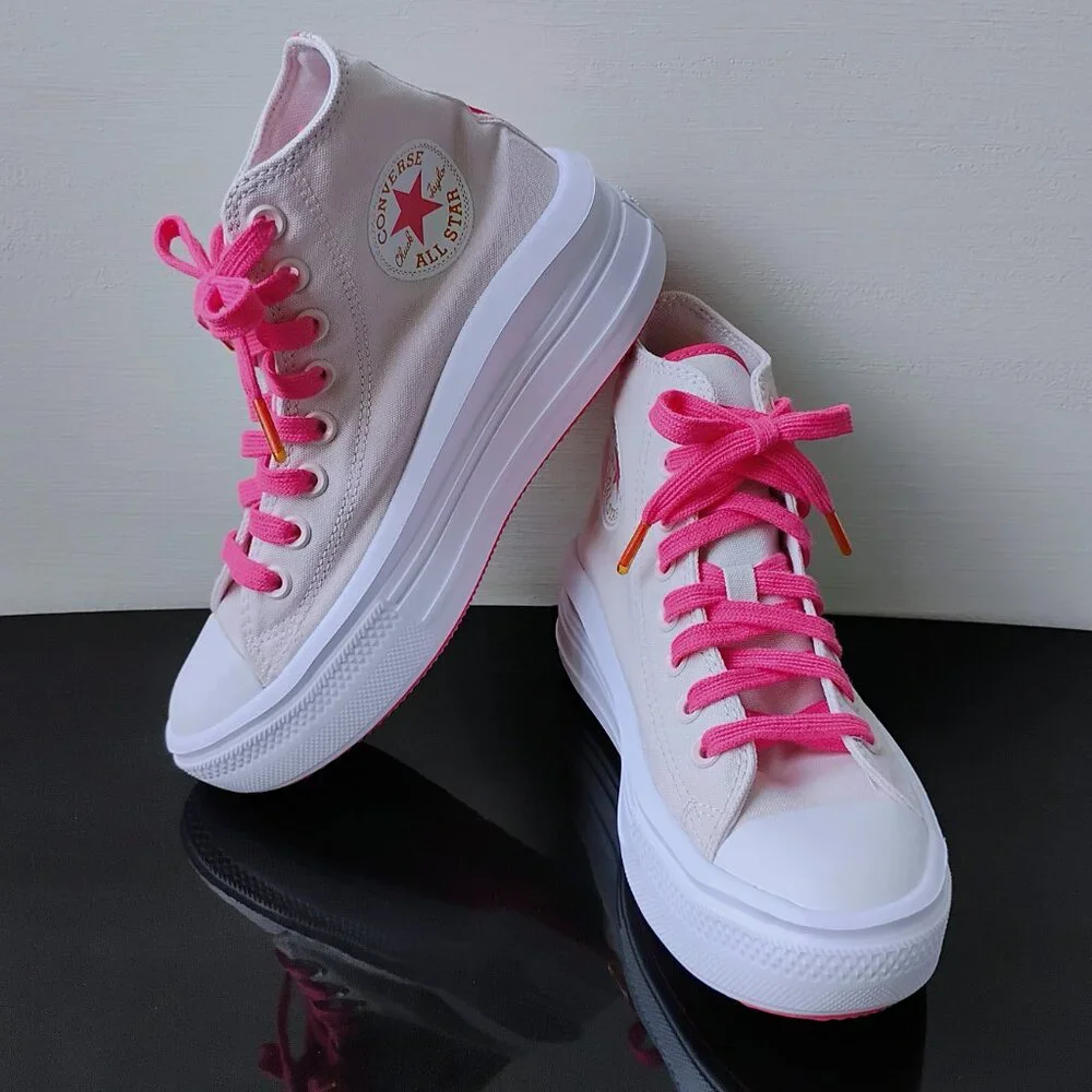 Converse Women Chuck Taylor All Star Move Ombre Platform Barely Rose/Strawberry - Picture 11 of 13